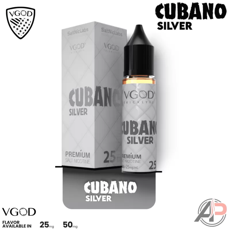 Vgod Cubano Silver Salt Nicotine 30mL - Image 2