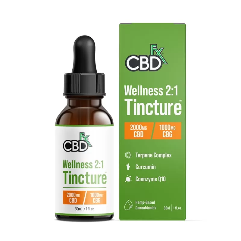 CBD + CBG Oil Wellness Tincture 1000-6000mg - Image 2
