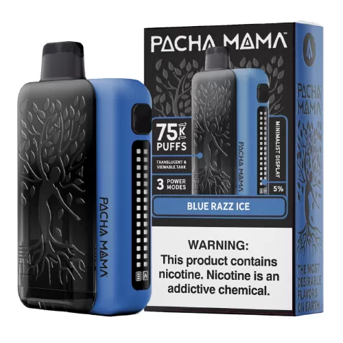 Blue Razz Ice Disposable Vape (75000 Puffs) by Pachamama 75K