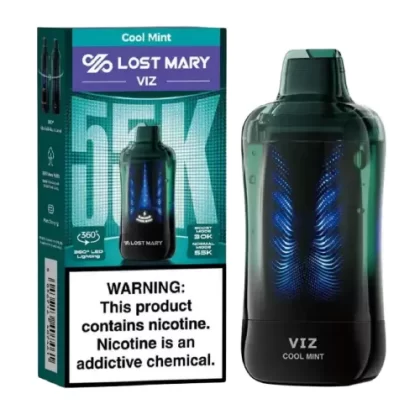 Cool Mint Disposable Vape (55000 Puffs) by Lost Mary VIZ 55K