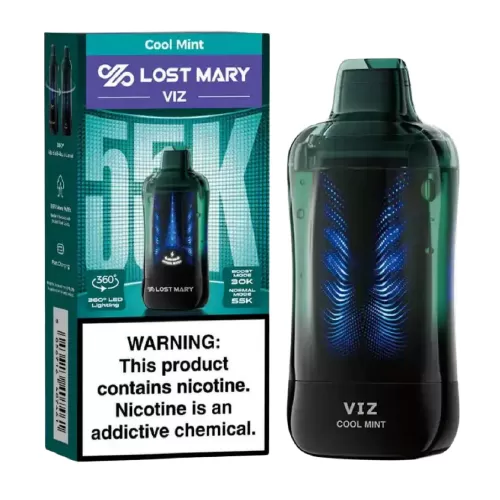 Cool Mint Disposable Vape (55000 Puffs) by Lost Mary VIZ 55K