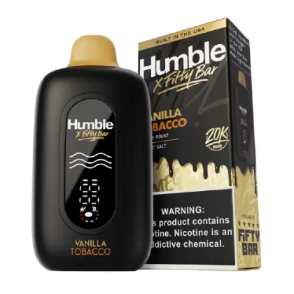 Vanilla Tobacco Disposable Vape (20000 Puffs) by Humble x Fifty Bar