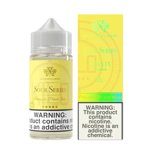 Pineapple Peach Sours by Kilo Sour Series “Bazooka Sour Straws” 100ml