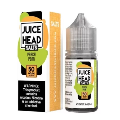 Juice Head Salt E-Liquid – Peach Pear 30ml