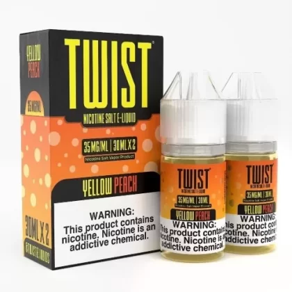 Twist E-Liquid Salts – Yellow Peach 2x30ml