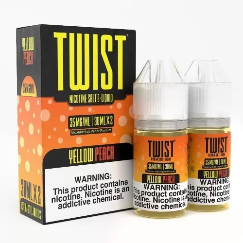 Twist E-Liquid Salts – Yellow Peach 2x30ml