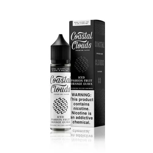 Coastal Clouds E-Liquid Iced Passion Fruit Orange Guava 60mL