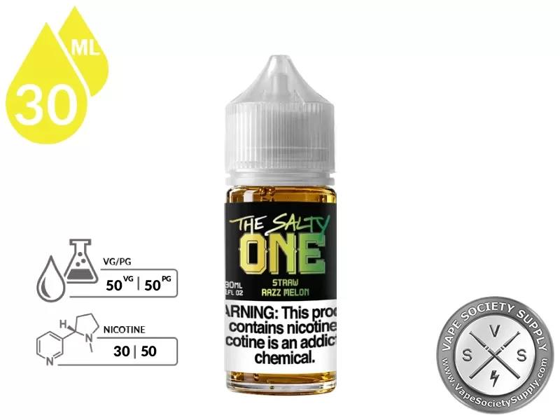 Straw Razz Melon THE SALTY ONE 30ml - Image 2
