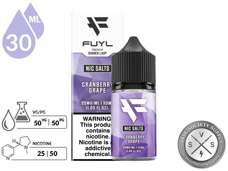 Cranberry Grape FUYL By Dinner Lady Salt 30ml - Image 2