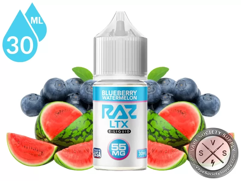 Blueberry Watermelon Pod Juice x RAZ LTX Salt 30ml