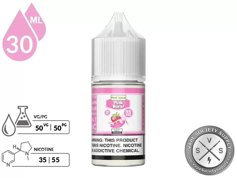 Pink Burst Chew Pod Juice Salt 30ml - Image 2