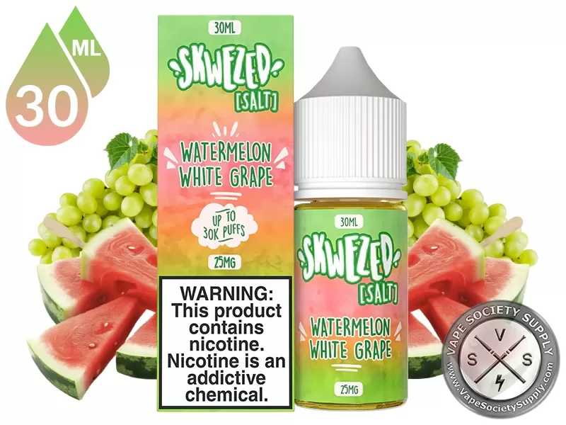 Watermelon White Grape SKWEZED SALT 30ml