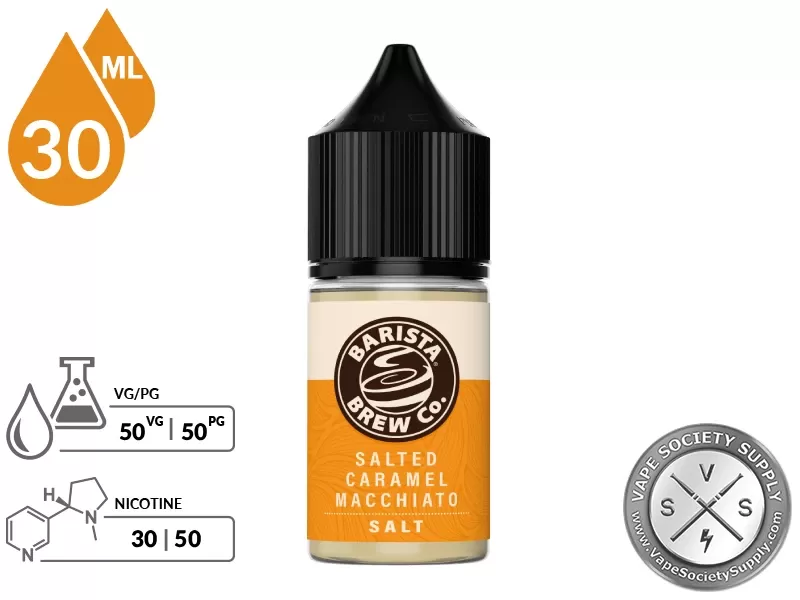 Salted Caramel Macchiato Barista Brew Co. Salt 30ml - Image 2