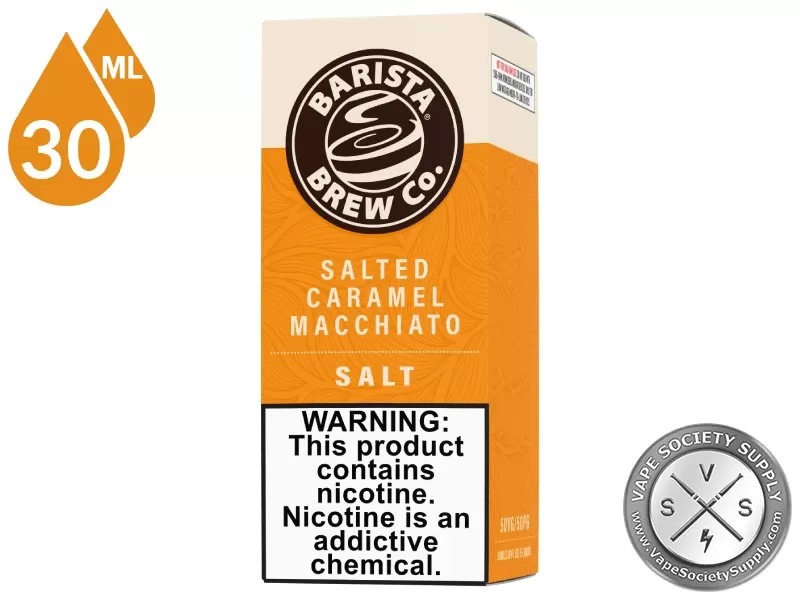 Salted Caramel Macchiato Barista Brew Co. Salt 30ml - Image 3