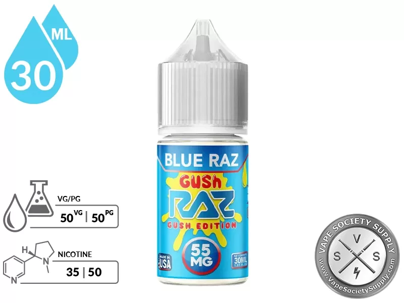 Blue Raz Gush Pod Juice x RAZ Salt 30ml - Image 2