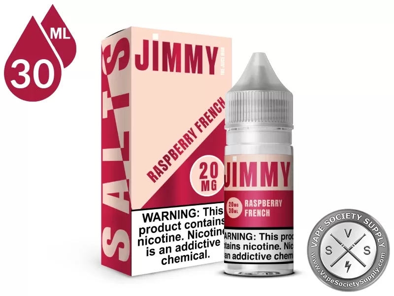 Raspberry French Jimmy The Juice Man Salt 30ml - Image 3