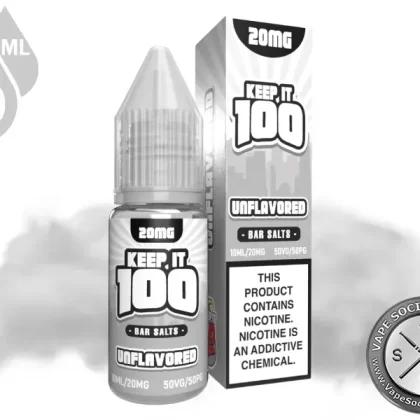 Unflavored by Keep It 100 Bar Salt 10ml