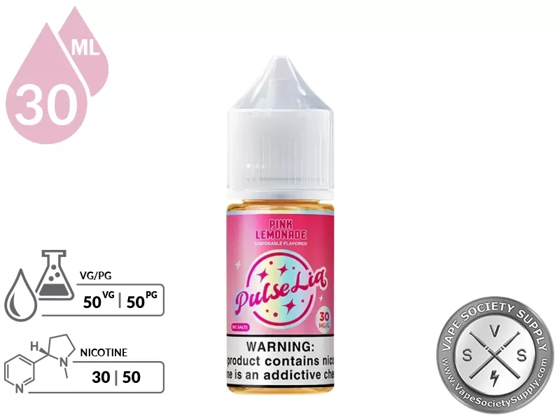Pink Lemonade by Pulse Liq Salts 30ml - Image 2