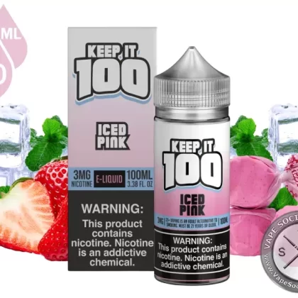 Iced Pink by Keep It 100 Vape Juice 100ml