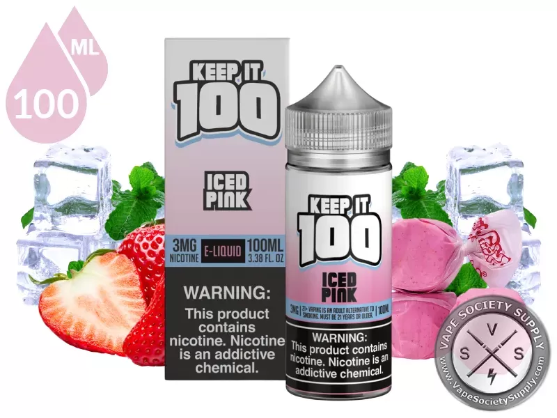 Iced Pink by Keep It 100 Vape Juice 100ml
