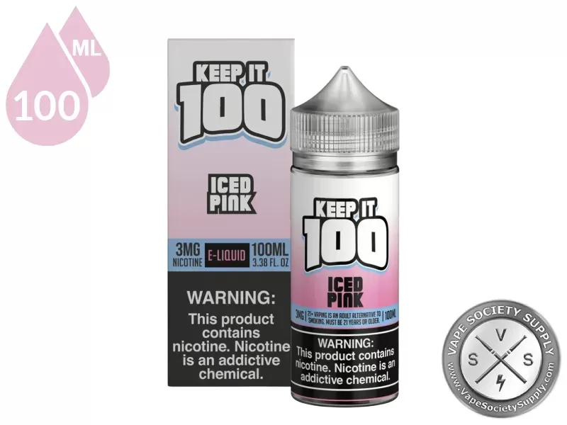Iced Pink by Keep It 100 Vape Juice 100ml - Image 2