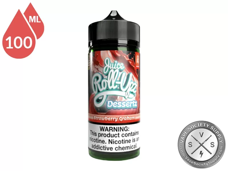 Strawberry Graham by Juice Roll Upz Dessertz 100ml - Image 3
