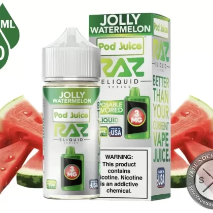 Jolly Watermelon Pod Juice x RAZ 100ml