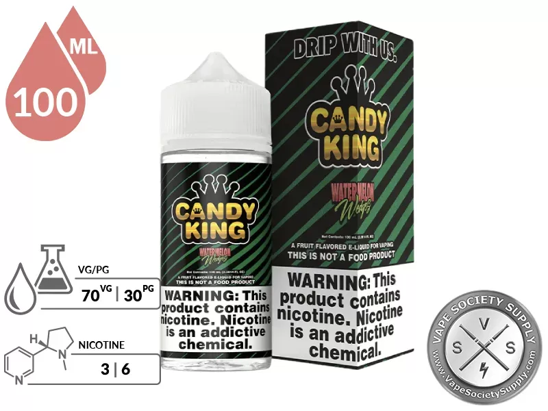 Watermelon Wedges Candy King 100ml - Image 2