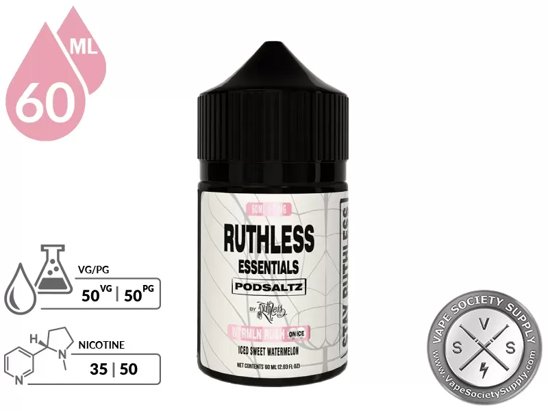 Wtrmln Lime Rush On Ice Ruthless Essentials Pod Salt 60ml - Image 2