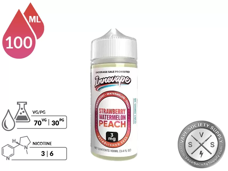 Strawberry Watermelon Peach Innevape 100ml - Image 2