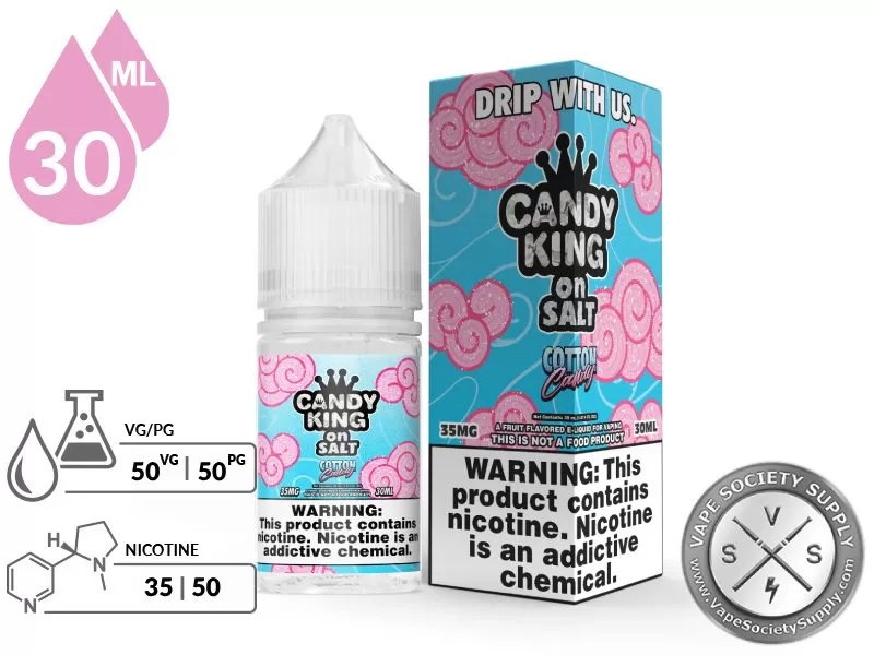 Cotton Candy by Candy King On Salt 30ml - Image 2