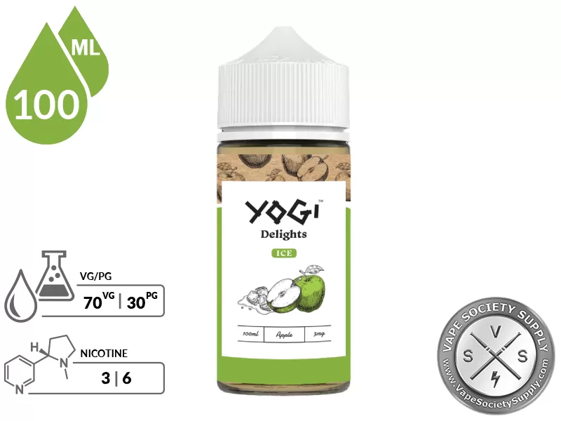 Green Apple Ice by YOGI Delights 100ml - Image 2