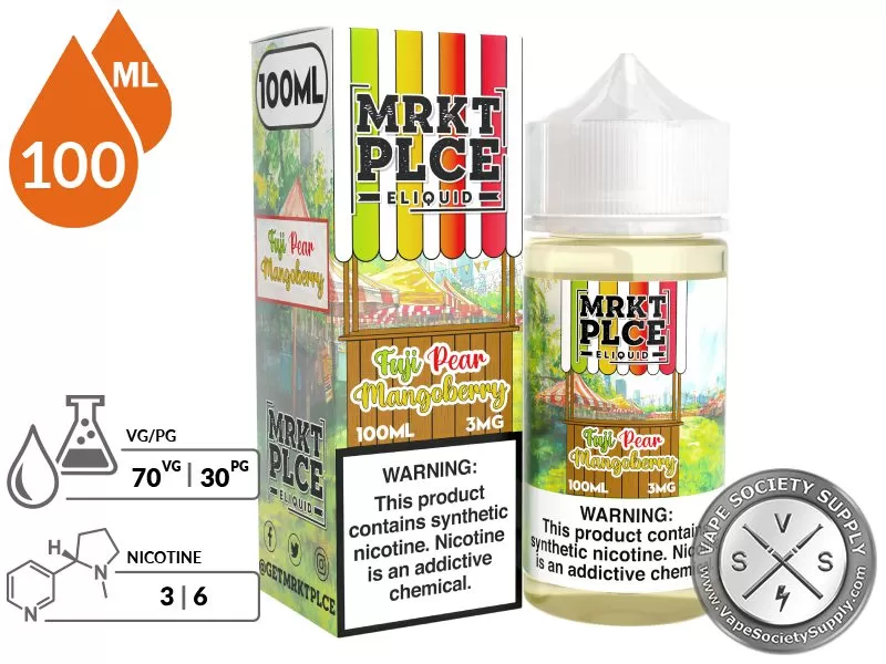 Fuji Pear Mangoberry by MRKT PLCE 100ml - Image 2