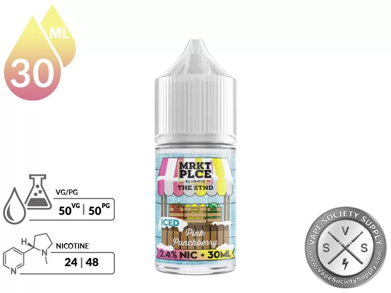 Iced Pink Punchberry THE STND by MRKT PLCE Salt 30ml - Image 2