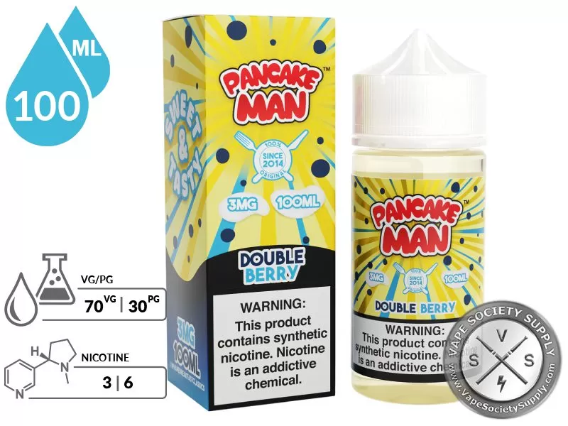 Double Berry PANCAKE MAN 100ml - Image 2