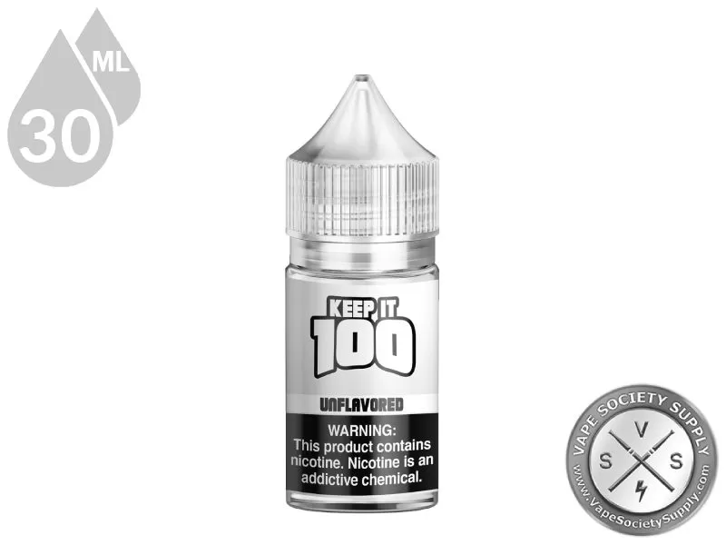 Unflavored by Keep It 100 Salt 30ml - Image 3