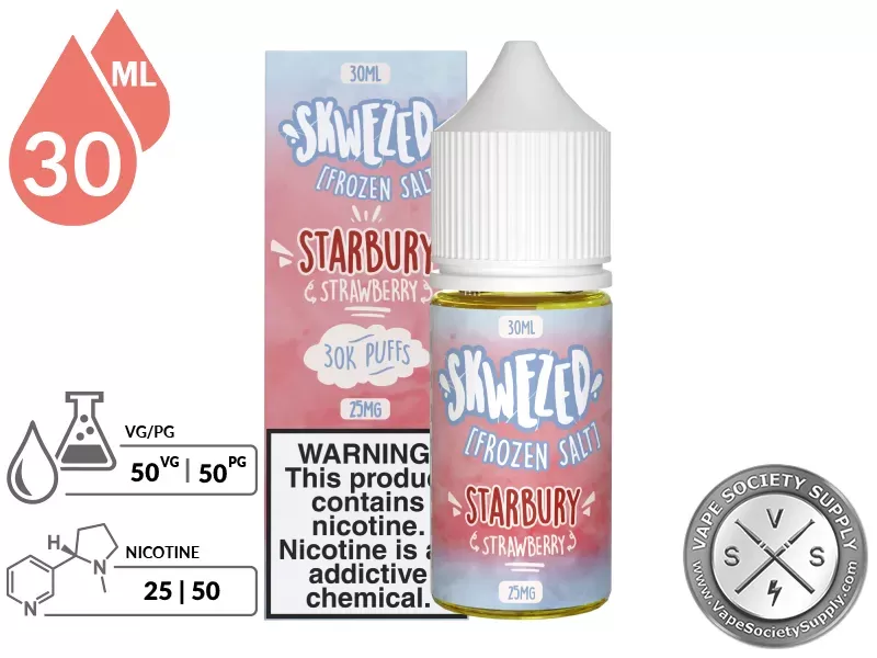 Strawberry Iced SKWEZED SALT 30ml - Image 2