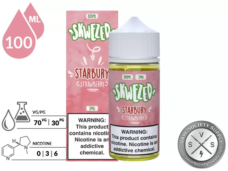 Strawberry SKWEZED 100ml - Image 2