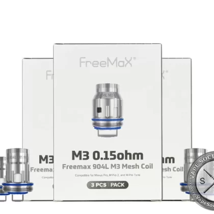 FreeMaX Maxus Pro 904L M Coils (Pack of 3)
