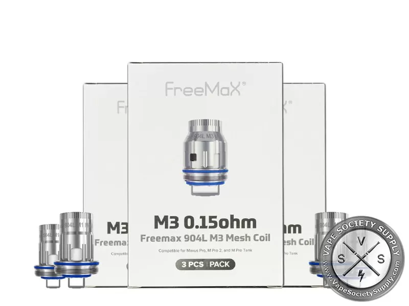 FreeMaX Maxus Pro 904L M Coils (Pack of 3)