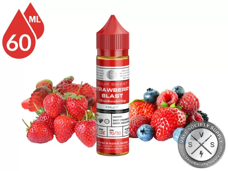 Strawberry Blast GLAS BSX VAPOR SERIES 60ml