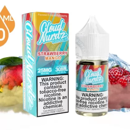 Strawberry Mango Iced by Cloud Nurdz Salts 30ml
