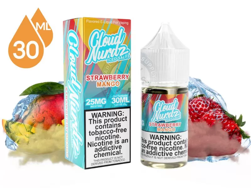 Strawberry Mango Iced by Cloud Nurdz Salts 30ml