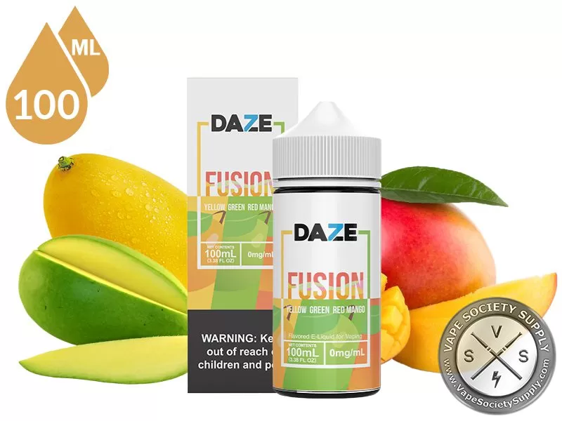 Yellow Green Red Mango 7 Daze Fusion 100ml