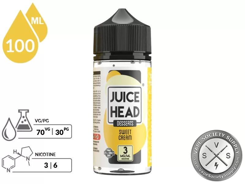 Sweet Cream Juice Head Desserts 100ml - Image 2
