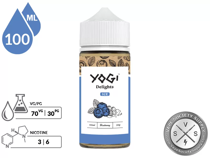 Blueberry Ice by YOGI Delights 100ml - Image 2