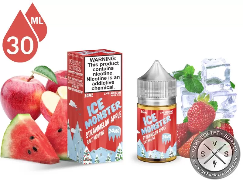 Strawmelon Apple Ice Monster Salt 30ml