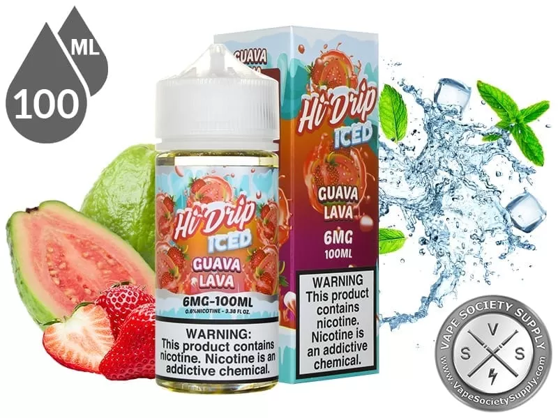 Guava Lava Iced By Hi Drip E-Liquids 100ml