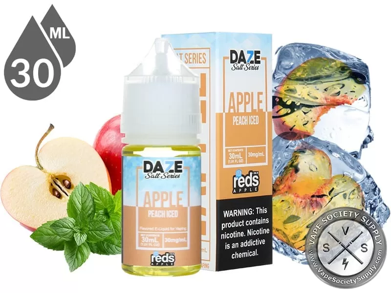 Peach Iced Reds Apple 7 Daze Salt 30ml