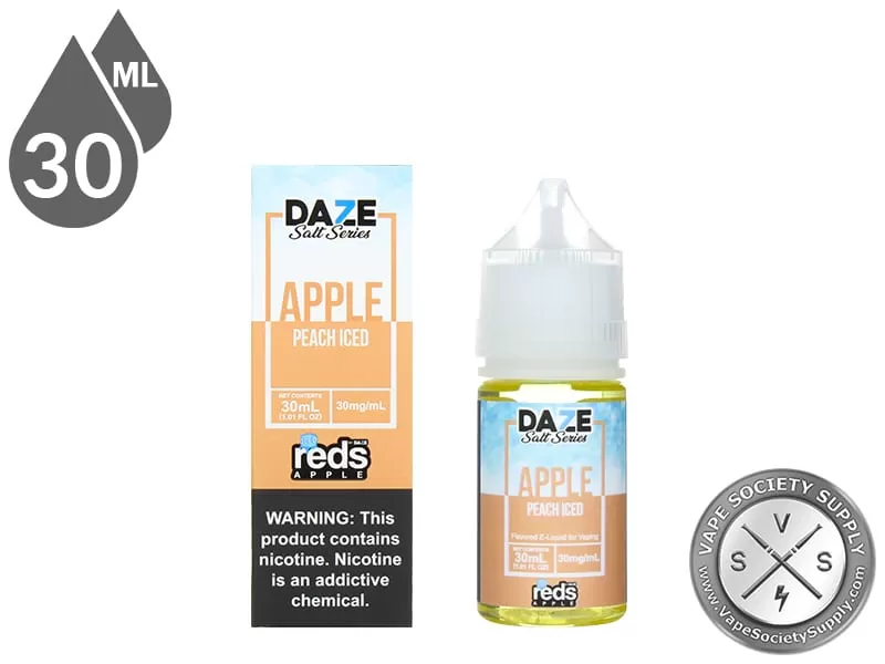 Peach Iced Reds Apple 7 Daze Salt 30ml - Image 2